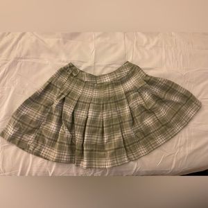 Green Plaid Skirt